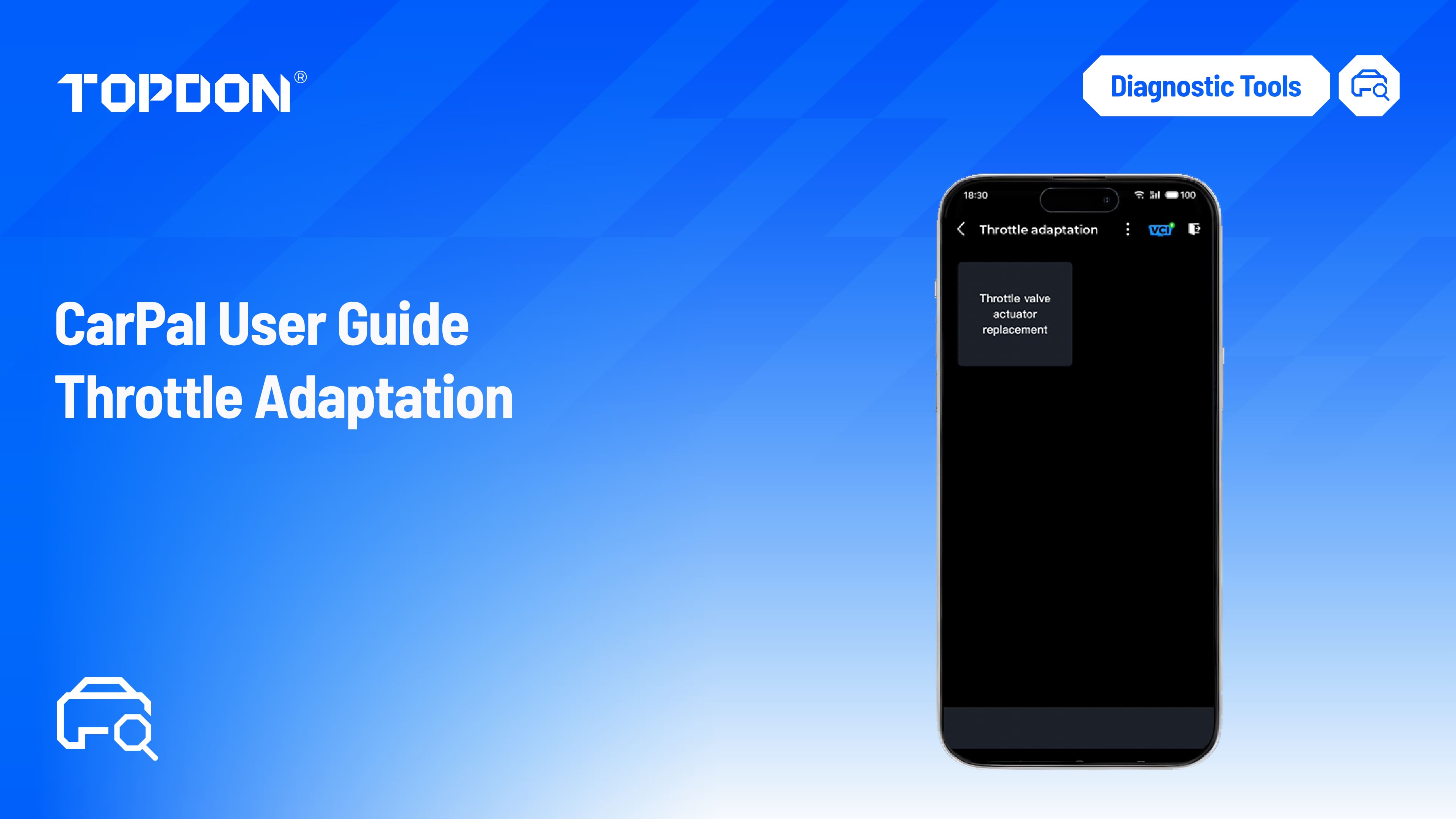 TOPDON CarPal User Guide - Throttle Adaptation